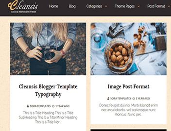 cleansis blogger template