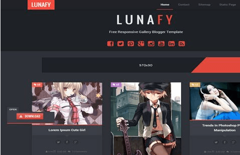 lunafy-blogger-template
