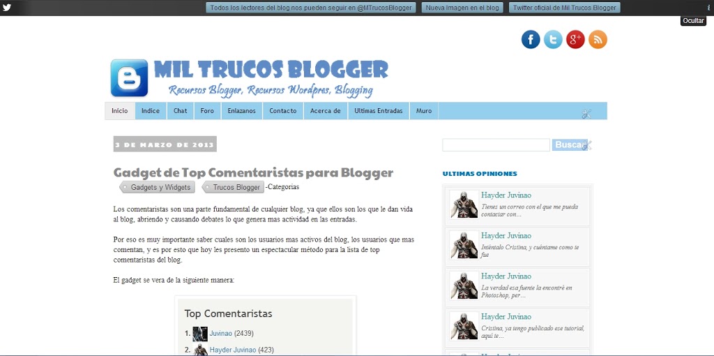 Mil Trucos Blogger